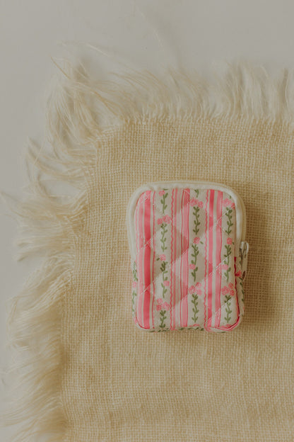 Floral Rosary Pouch